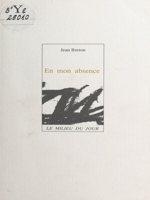 cover image of En mon absence